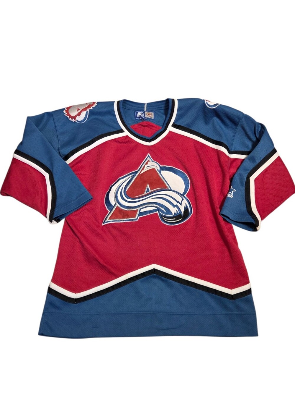 Vintage Colorado Avalanche Youth Large / XL 90's Authentic Starter Jersey Hockey